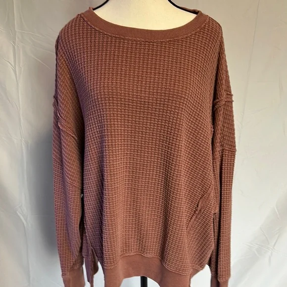 American Eagle Outfitters Pink Crew Neck Sweater - Picture 3 of 5